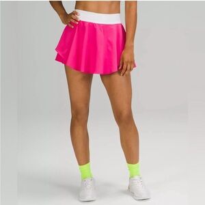Lululemon Court Rival Bright Pink Mini Skirt